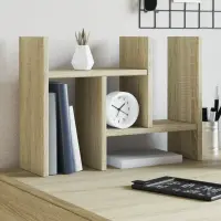 vidaXL Organizator birou stejar sonoma 34,5x15,5x35,5cm lemn prelucrat