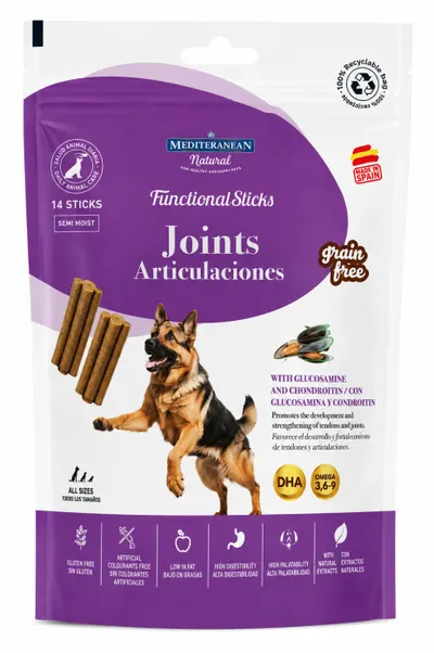 Recompense pentru caini Mediterranean Joints Articulaciones Grain Free 14 buc pachet