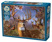 Puzzle Cobble Hill din 500 de piese - Cerb și fazan