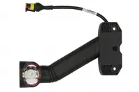 Lumina delimitare stanga, forma: oval, portocaliu rosu alb lungime cablu 350mm, pe bratul lung, 12 24V (conector: SUPERSEAL 2PIN)