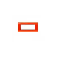 Placa ornament ,7 module, portocaliu, living light, BTICINO