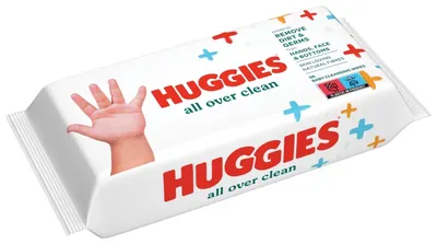 Șervețele umede pentru bebeluși Huggies - Curățare totală, 56 buc