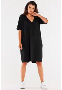 Rochie dama Bumbac - M303 - Neagra -