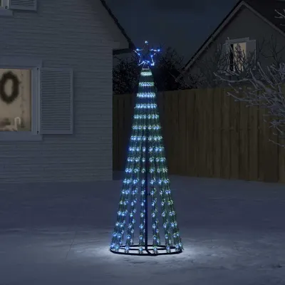 vidaXL Pom de Crăciun LED 275 LED-uri Albastru 180 cm