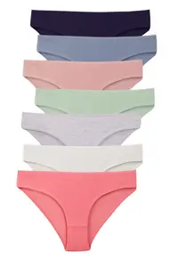 Chiloti clasici dama, Bella Basics, set 7 perechi (Marime chilot: 3XL)