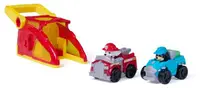 Set de joacă Spin Master Paw Patrol - Lansatorul lui Marshall, cu 2 mașinuțe