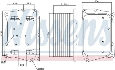 Radiator ulei termoflot potrivit MERCEDES CLS (C218), E (A207), E (C207), E T-MODEL (S212), E (W212), GL (X166), GLE (C292), GLE (W166), GLS (X166), M (W166), S (A217), S (C216), S (C217) 4.7 02.11-10