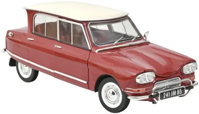 Model de colecție Norev Modern: Mașini - Citroen Ami 6 Club (1968) (Corsaire Red)