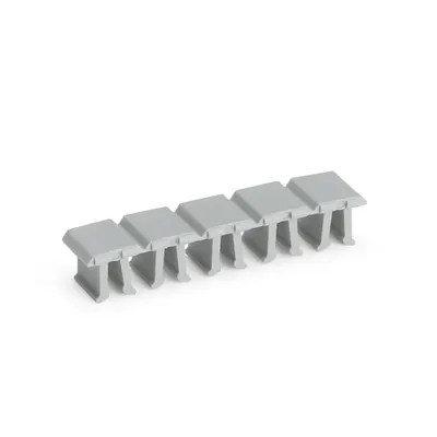 Jumper cover; for 1-conductor female plugs; for 5 poles; gray