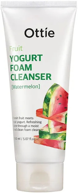 Ottie Fruit Spumă de curățare facială cu iaurt și pepene verde, 150 ml