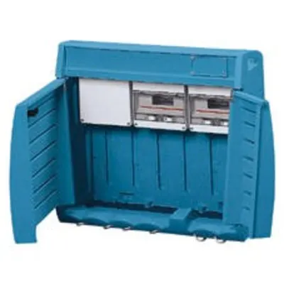 Organizator Q-BOX - UNWIRED - EARTH TERMINAL BLOCK (2X25)+(10X10)MM2 24 module EN 50022