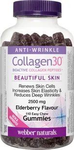 Collagen30 Bioactive Collagen Peptides, 110 tablete de jeleu, Webber Naturals