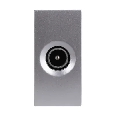 Moda Stila Gri Metalizat Priza TV Ecranata Intermediara 1 Modul