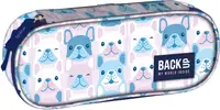 Penar oval școlar BackUp A - Buldog, 1 fermoar