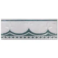 Brau decorativ faianta baie / bucatarie Mirella Verde 7.5 x 20