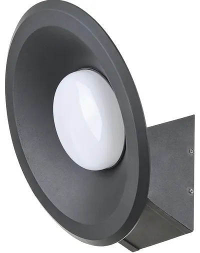 Aplica LED exterior Elbulgaria - Linea, 12W, IP44, 4000K, negru