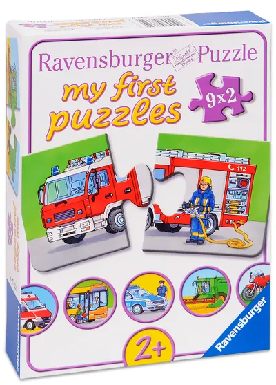 Puzzle Ravensburger din 9 x 2 piese - Masini