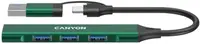 Hub USB Canyon - TDS02GR Hub, 4 porturi, USB-A, USB-C, verde