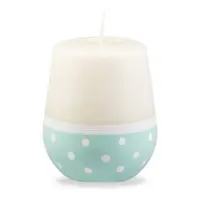 Lumânare Unipar Sweetness, durată ardere 32 h, alb - turcoaz