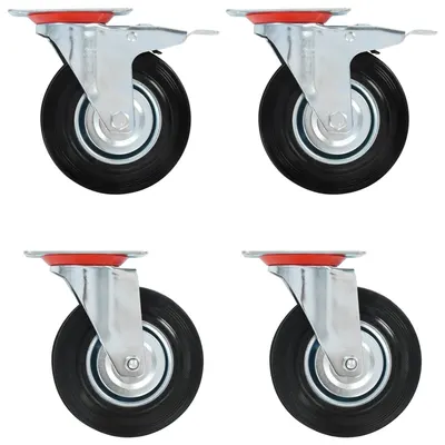 Gossi roti pivotante, 4 buc.,125 mm