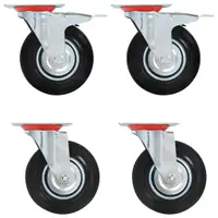 Gossi roti pivotante, 4 buc.,125 mm