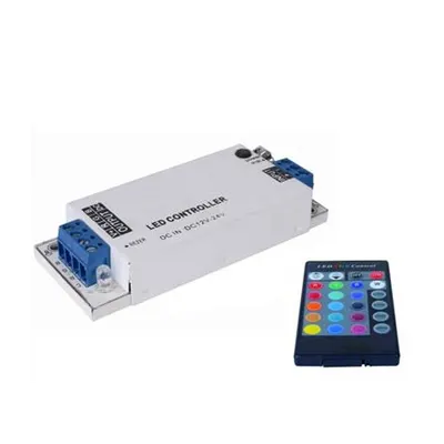 Controler pentru Banda Led Rgb cu Infrarosu 24 Butoane 12v 12a