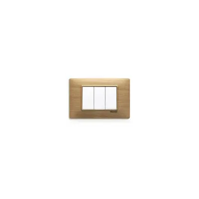 Placa ornament 4 module Vimar(Plana)wood cherry