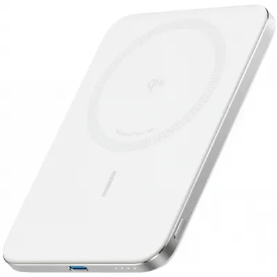 Baterie Externa Wireless Anker Nano, 5000mAh, 20W, PD + FQI, 1 x QI - 1 x USB-C, Alba A1665H21