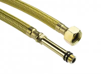 Furtun de racordare, pentru baterii cu montare pe consola, 40 cm, auriu, Deante
