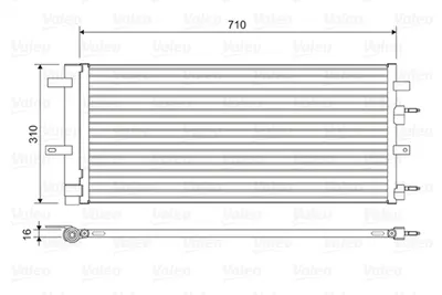Radiator AC condensator cu uscator potrivit FORD GALAXY III, MONDEO V, S-MAX; FORD USA EDGE 1.0-2.0H 09.14