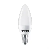 Bec LED E14, 7W lumanare 2700K C37 530lm, TED