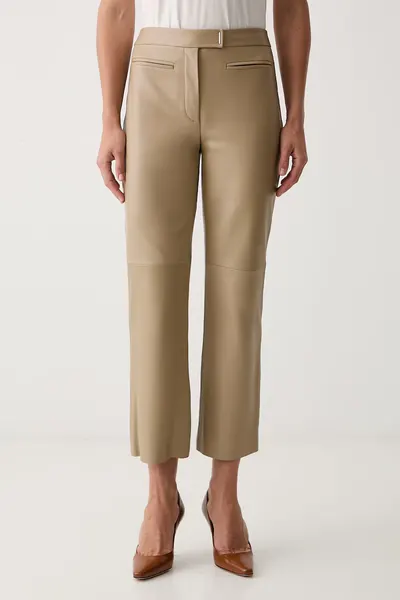 BOSS pantaloni pentru femei din piele Simary