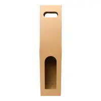 Cutii kraft cu mâner pentru o sticlă (set 10 buc) - Default Title