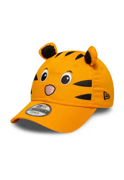 Sapca baseball din bumbac cu urechi - Negru/Portocaliu