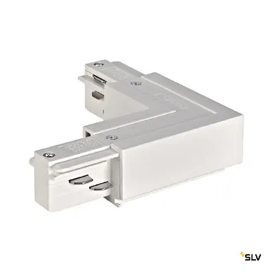 EUTRAC L-conector cu prosuectie int., alb, RAL 9016