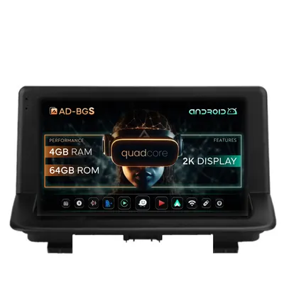 Navigatie 2K Audi Q3 (2011-2018), Android, S-Quadcore 4GB RAM + 64GB ROM, 9.5 Inch - AD-BGS90042K+AD-BGRKIT427