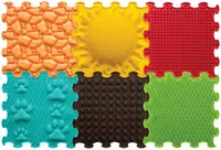 Puzzle educațional Nowa Szkola -Grădină solară senzorială, 30 х 30 cm, 6 piese