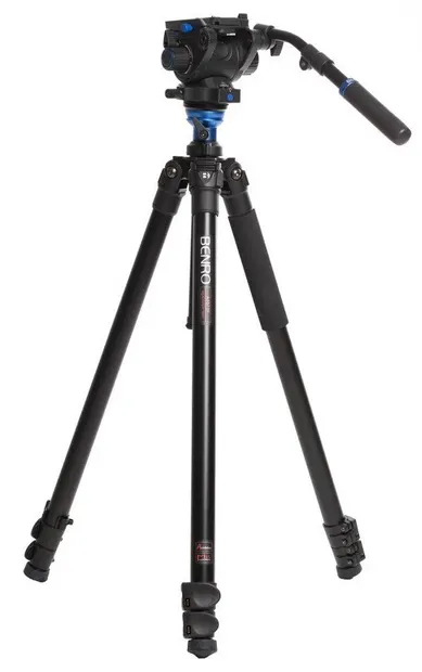Trepied video Benro - A3573F AL + S6Pro, 44-192 cm, negru
