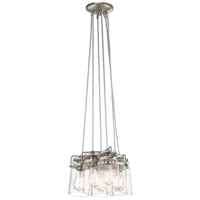 Lampa suspendata Brinley 6 Light Pendant – Brushed Nickel