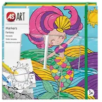Set de colorat AS Company - Tărâm Fantasy, cu puzzle