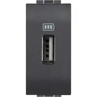 Incarcator usb 1 modul 5Vdc Bticino Living Light L4285C1, antracit