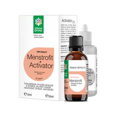 Pachet Menstrofit 10ml + Activator 50ml, Steaua Divina