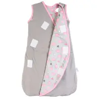 Sac de dormit multifunctional Grey Pink Elephant Travel 1-3 ani