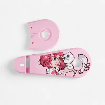 Protecție bicicletă 16" Imprimeu DOCTOGIRL Roz