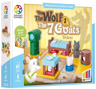 Puzzle educațional Smart Games - Lupul și cele șapte iezi mici