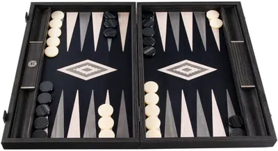 Tablă de joc Manopoulos - Premium Handcrafted Pearly Grey Vavona, 48 x 30 cm