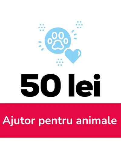Ajutor pentru animale aflate in dificultate 50 lei