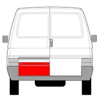 Panou reparatie usa spate partea stanga inferioara, lungime 240mm VW TRANSPORTER intre 1990-2003