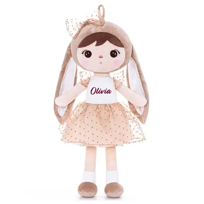 Papusa personalizata de plus Iepuras Poznas Fetita (XL)
