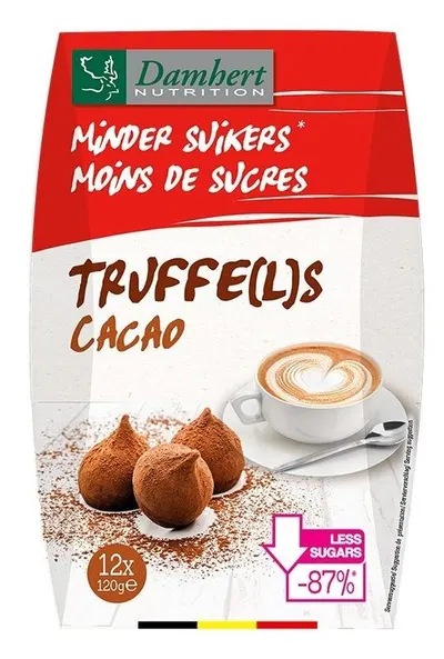 Trufe de cacao, 120 g, Damhert